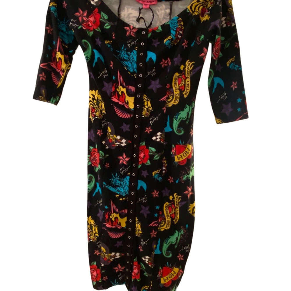 Betsey Johnson Mark Mahoney Collab Tatoo Dress Reissue